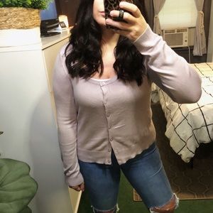 Target Light Easter Purple Cardigan